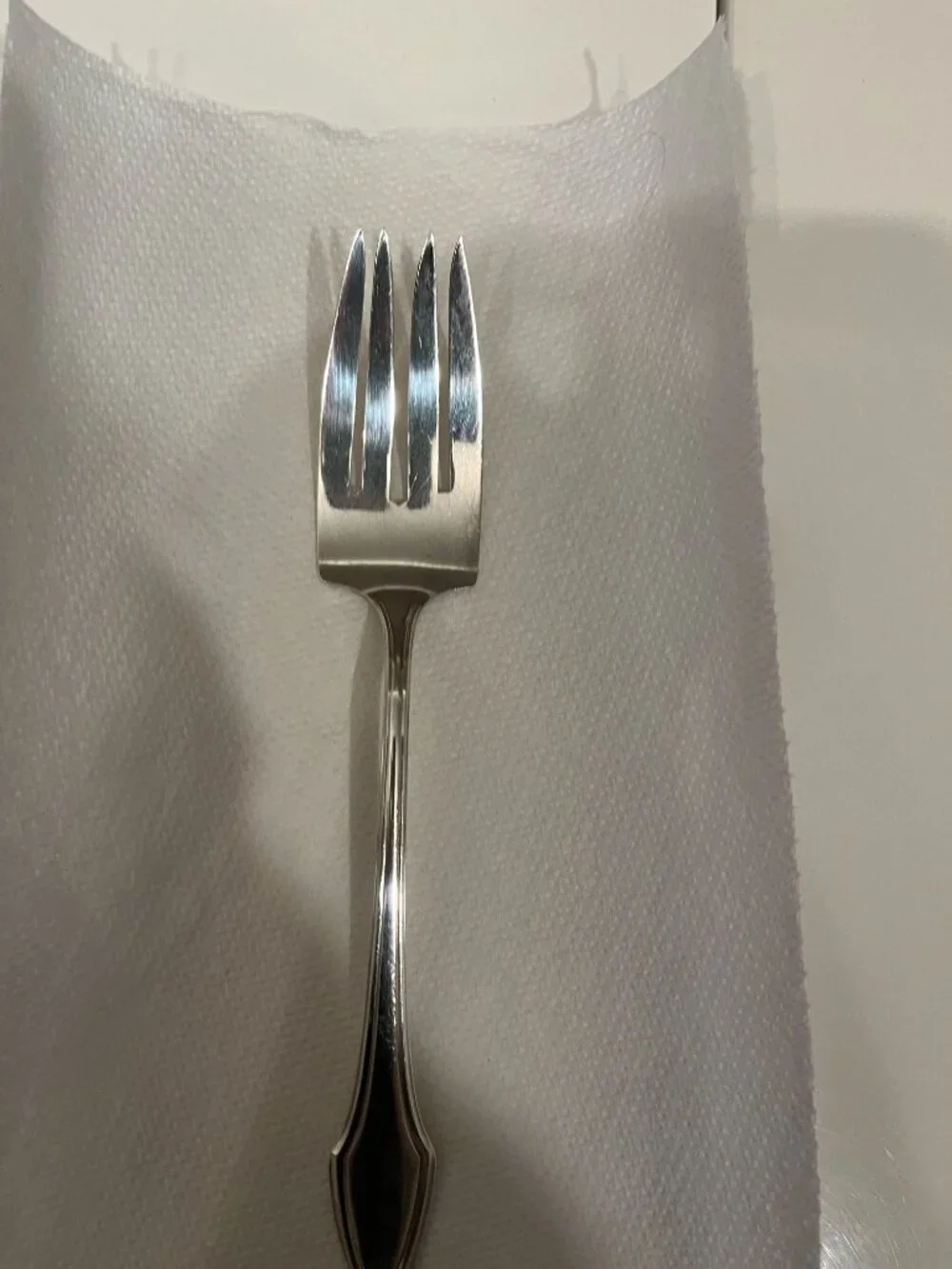 Vintage Alvin Molly Stark 1916 Silverplated Serving Fork and 3 Salad Forks